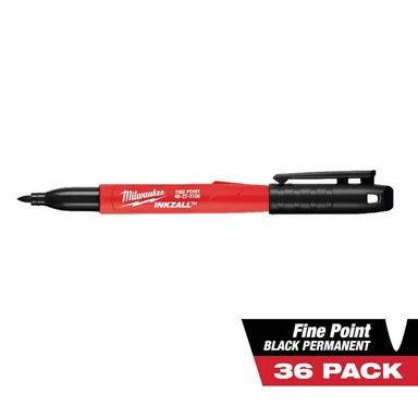 Milwaukee 48-22-3100x36, accessory: INKZALL Black Fine Point Jobsite Permanent Marker (36-Pack)