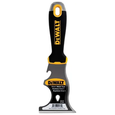 DeWalt DXTT-2-200, unpowered: 3 in. 9-in-1 Carbon Steel Painter's Knife with Soft Grip Handle