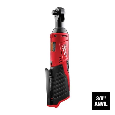 Milwaukee 2457-20, bare tool: M12 12V Lithium-Ion Cordless 3/8 in. Ratchet (Tool-Only)