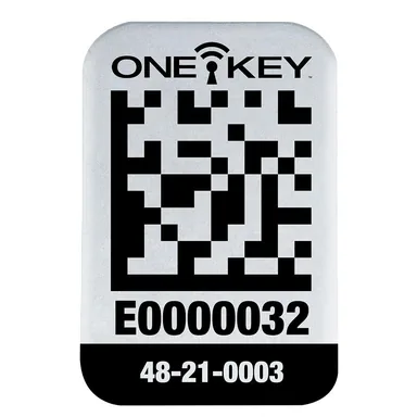 Milwaukee 48-21-0003, accessory: Small ONE-KEY Asset ID Tags For Metal Surfaces (100-Tags) (photograph from the Home Depot listing)