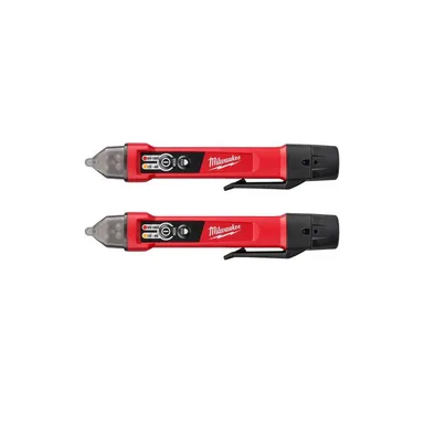 Milwaukee 3203-20x2, bare tool: Dual Range Non Contact Voltage Detector with LED 12-1000V AC (2-Pack)