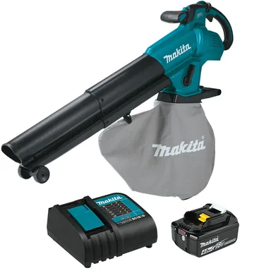 Makita XBU07SM1, kit: Makita XBU07SM1 18V LXT Brushless Blower / Vacuum Mulcher Kit (4.0Ah)