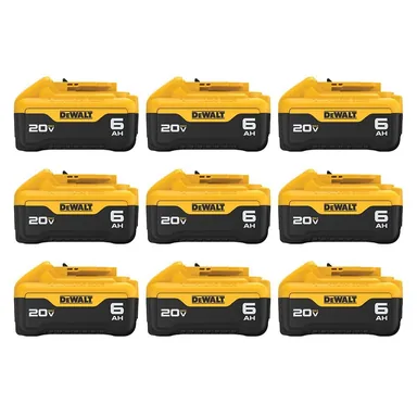 DeWalt DCB206-9, accessory: 20V MAX Lithium-Ion 6.0Ah Battery (9 -Pack)