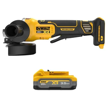 DeWalt DCG410BWDCBP320, bundle: 20-Volt MAX XR Lithium-Ion Brushless Cordless 4-1/2 in.-5 in. Grinder with 20-Volt MAX XR POWERSTACK 3.5 Ah Battery Pack