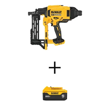 DeWalt DCFS950BWB205, bundle: 20V Maximum 9-Gauge Cordless Fencing Stapler with 20V Maximum  Premium Lithium-Ion 5.0Ah Battery Pack