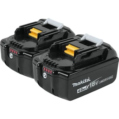 Makita BL1840B-2, accessory: Makita BL1840B-2 18-Volt 4.0Ah LXT L.E.D. Lithium-Ion Charging Battery, 2-Pk