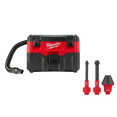 Milwaukee 0880-20-49-90-2024, bundle: M18 18-Volt 2 Gal. Lithium-Ion Cordless Wet/Dry Vacuum & AIR-TIP Conduit Line Puller Attachment For Wet/Dry Shop Vacuums