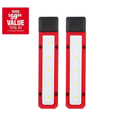 Milwaukee 2108P, unclassified: 300 Lumens LED Magnetic Flood Light (2-Pack)