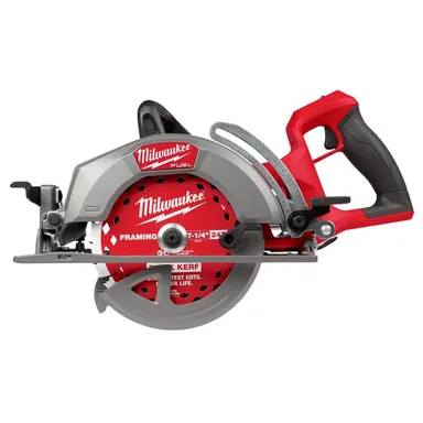 Milwaukee 2930-20, bare tool: M18 FUEL 18V Lithium-Ion Cordless 7-1/4 in. Rear Handle Circular Saw (Tool-Only)