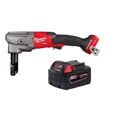 Milwaukee 3476-20-48-11-1850, bundle: M18 FUEL 18V Lithium-Ion Brushless Cordless 10-Gauge Variable Speed Nibbler with (1) 5.0 Ah Battery