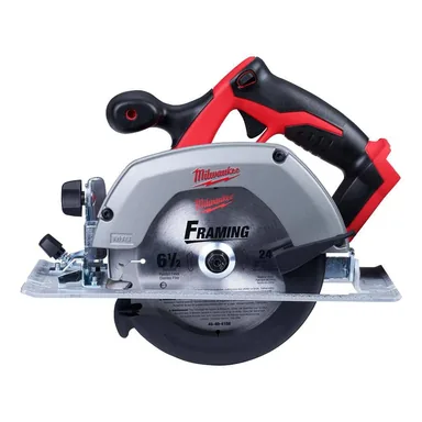 Milwaukee 2630-20, bare tool: M18 18V Lithium-Ion Cordless 6-1/2 in. Circular Saw (Tool-Only) (photograph from the Home Depot listing)