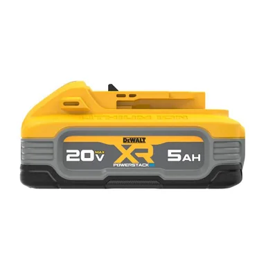 DeWalt DCBP520, accessory: 20V MAX XR POWERSTACK Lithium-Ion 5.0Ah Battery (photograph from the Home Depot listing)