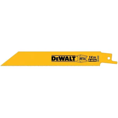 DeWalt DW4808-2, accessory: 6 in. 14 TPI Straight Back Bi-Metal Reciprocating Saw Blade (2-Pack)