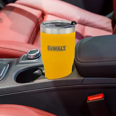 DeWalt DXC30OZTYS, unpowered: 30 oz. Stainless Steel Yellow Powder-Coated Tumbler