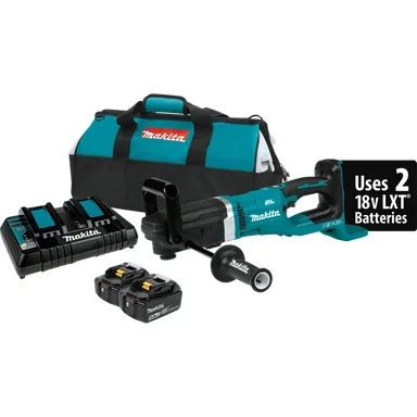 Makita XAD04PT, kit: Makita XAD04PT 36V (18V X2) LXT Brushless 7/16" Hex Right Angle Drill Kit (5.0Ah)