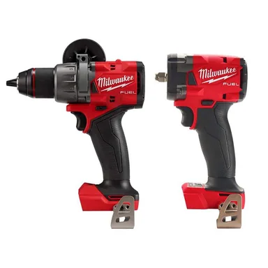 Milwaukee 2904-20-2854-20, bundle: M18 FUEL 18-Volt Li-Ion Brushless Cordless 1/2 in. Hammer Drill/Driver & 3/8 in. Compact Impact Wrench w/Friction Ring
