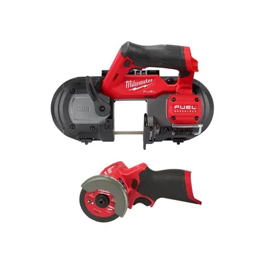 Milwaukee 2529-20-2522-20, bundle: M12 FUEL 12V Lithium-Ion Cordless Compact Band Saw with 3 in. Cut Off Saw (2-Tool)