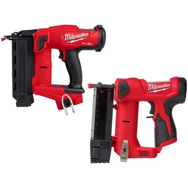 Milwaukee 2746-20-2540-20, bundle: M18 FUEL 18-Volt Lithium-Ion Brushless Cordless Gen II 18-Gauge Brad Nailer w/M12 23-Gauge Cordless Pin Nailer