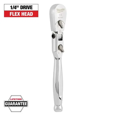 Milwaukee 48-22-9007, unpowered: 1/4 in. Drive 6 in. Flex Head Ratchet
