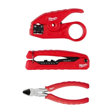 Milwaukee 48-22-8103, accessory: Coax Cable Installation Tool Set with Zipper Pouch (photograph from the Home Depot listing)