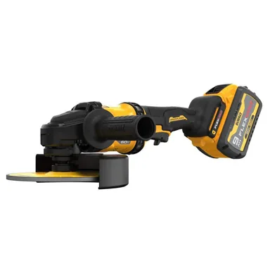 DeWalt DCG440X2, kit: FLEXVOLT 60V MAX Lithium-Ion Cordless Brushless 7 in. Angle Grinder (photograph from the Home Depot listing)