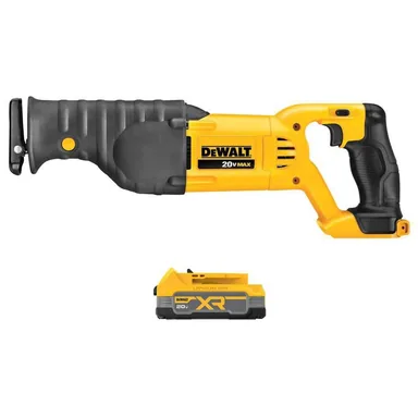 DeWalt DCS380BWDCBP034, bundle: 20-Volt MAX Cordless Reciprocating Saw with 20V MAX XR Compact 1.7Ah Battery