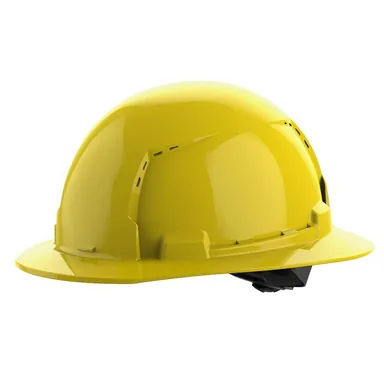 Milwaukee 48-73-1203, accessory: BOLT Yellow Type 1 Class C Full Brim Vented Hard Hat with 4 Point Ratcheting Suspension