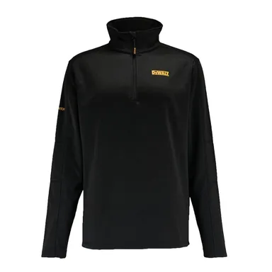 DeWalt DXWW60007-001-XXL, unpowered: Jonesboro Men's XXL Black Polyester Stretch 1/4-Zip Light-Weight Pullover with Funnel Neck Collar