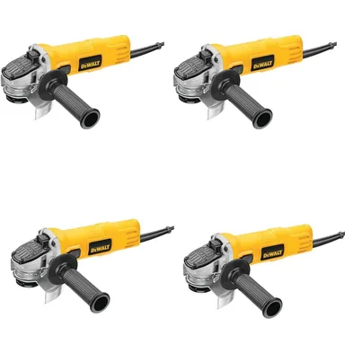 DeWalt DWE4011X4, standalone tool: 7 Amp 4.5 in. Small Angle Grinder with 1-Touch Guard (4 Pack)