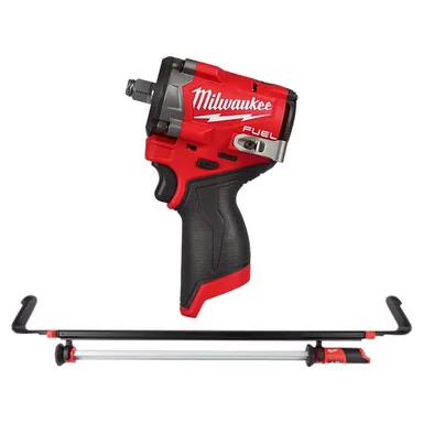 Milwaukee 2563-20-2125-20, bundle: M12 FUEL 12V Lithium-Ion Brushless Cordless Stubby 1/2 in. Impact Wrench with M12 LED Underhood Light (Tool-Only)
