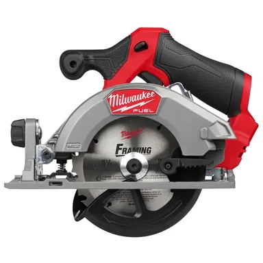 Milwaukee 2521-20, bare tool: M12 FUEL 12V Lithium-Ion Brushless 5-3/8 in. Cordless Circular Saw (Tool-Only) (photograph from the Home Depot listing)
