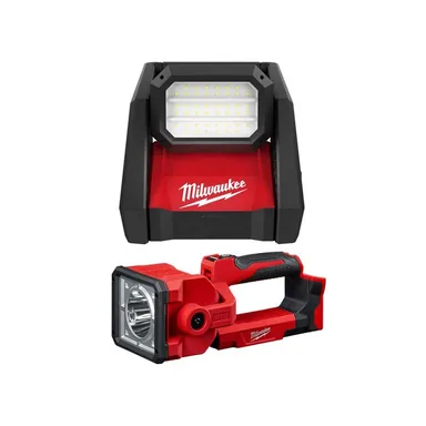 Milwaukee 2366-20-2354-20, bundle: M18 GEN-2 18-Volt Lithium-Ion Cordless 4000 Lumens ROVER LED AC/DC Flood Light with Search Light (2-Tool)