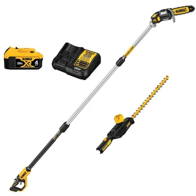 DeWalt DCKO86P1, bundle: 20-Volt MAX Cordless Lithium-Ion Pole Saw and Pole Hedge Trimmer Combo Kit with (1) 5.0 Ah Battery and Charger