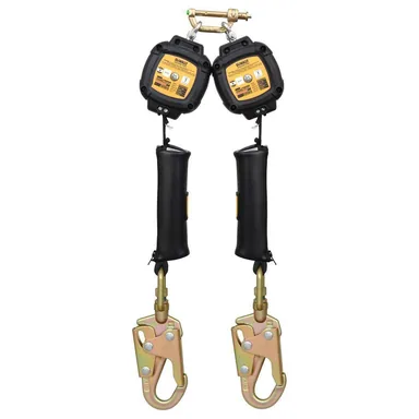 DeWalt DXFP240212-006, accessory: D100P Personal 6 ft. Self Retracting Lifeline-Twin-Steel Snap Hook