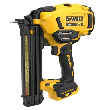 DeWalt DCN210B, bare tool: 20V MAX XR 18 Gauge Cordless Brad Nailer (Tool Only) (photograph from the Home Depot listing)