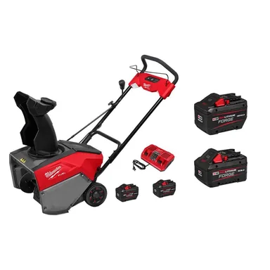 Milwaukee 3036-22HD-48-11-1813-48-11-1881, bundle: M18 FUEL 18V 21 in. Cordless Dual Battery Single Stage Snow Blower w/ (3) 12.0 Ah Batteries, (1) 8.0 Ah Battery, Charger