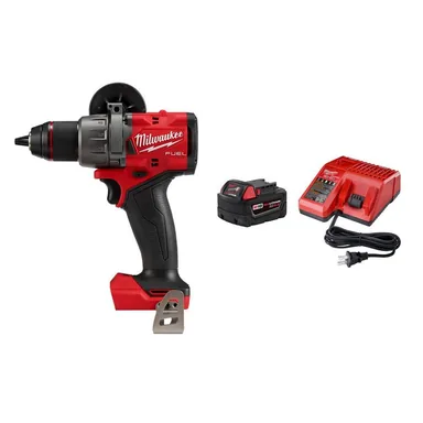 Milwaukee 2903-20-48-59-1850, bundle: M18 FUEL 18V Lithium-Ion Brushless Cordless 1/2 in. Drill/Driver w/ 5.0Ah Battery