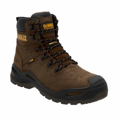 DeWalt DXWP12001X-OBR-070, unpowered: Men’s Scarsdale Waterproof Composite Toe Size 7X Work Boot Dark Brown