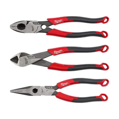 Milwaukee MT550T-MT558-MT555, unclassified: Linesman Plier Comfort Grip/Thread Cleaner & 8 in. Long Nose Plier Comfort Grip & 8 in. Diagonal Plier Comfort Grip