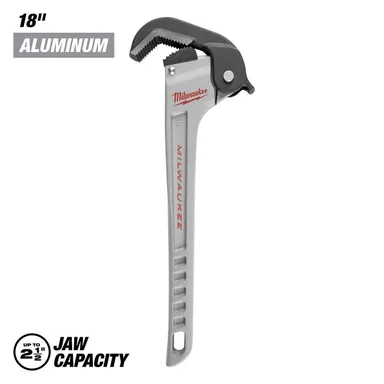 Milwaukee 48-22-7418, unpowered: 18 in. Self-Adjusting Aluminum Pipe Wrench