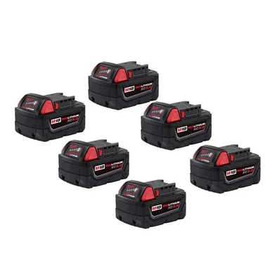 Milwaukee 48-11-1850-x6, accessory: M18 18-Volt 5.0 Ah Lithium-Ion XC Extended Capacity Battery Pack (6-Pack)
