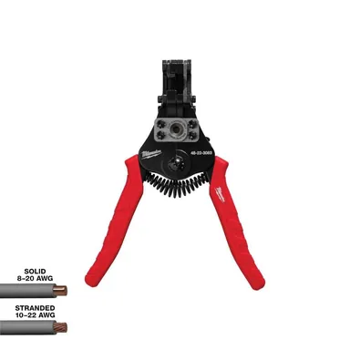 Milwaukee 48-22-3083, unpowered: Automatic Wire Stripper/Cutter with Comfort Grip