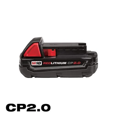 Milwaukee 48-11-1820, accessory: M18 18-Volt 2.0 Ah Lithium-Ion Compact Battery (photograph from the Home Depot listing)