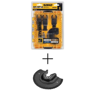 DeWalt DWA4216WDW4220, accessory: Oscillating Blade Set (5-Piece) with Bonus Oscillating Fast Cut Carbide Grout Removal Blade