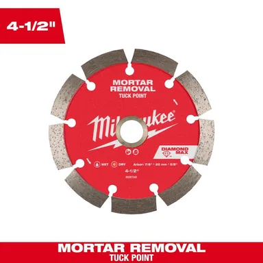 Milwaukee 49-93-7405, accessory: 4.5 in. DIAMOND MAX Tuck Point Diamond Blade