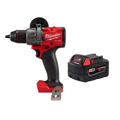 Milwaukee 2904-20-48-11-1850, bundle: M18 FUEL 18V Lith-Ion Brushless Cordless 1/2 in. Hammer Drill/Driver w/ 5.0 Ah Battery