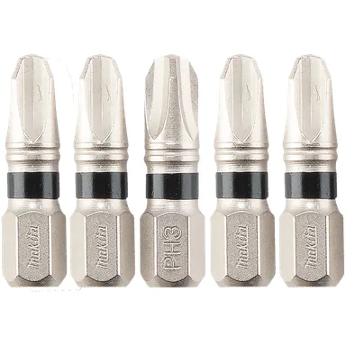 Makita E-00561, accessory: Makita E-00561 Impact XPS #3 Phillips 1" Insert Bit, 5/pk