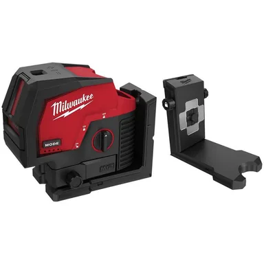 Milwaukee 3622-20-48-35-1311, bundle: M12 125 ft. 12-Volt Cordless Green Cross Line and Plumb Points Laser Level with 360° Quick Connect Laser Mount