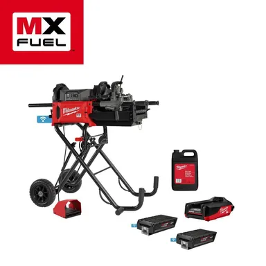 Milwaukee MXF512-2XC, kit: MX FUEL Lithium-Ion Cordless 1/2 in. to 2in. Pipe Threading Machine w/(2) Batteries and Charger