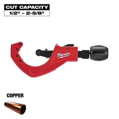 Milwaukee 48-22-4253, unpowered: 2-1/2 in. Quick Adjust Copper Tubing Cutter